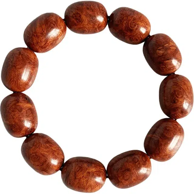 得笙陌 精品满瘤疤枣珠佛珠 国潮新中式手持念珠#好运 缅花 木作手串 男女同款情侣款