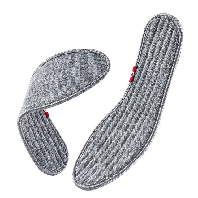 足印部落 夏季透气吸汗除臭薄款软底舒适防滑耐磨 粘布+毛毡 鞋垫 男女同款情侣款