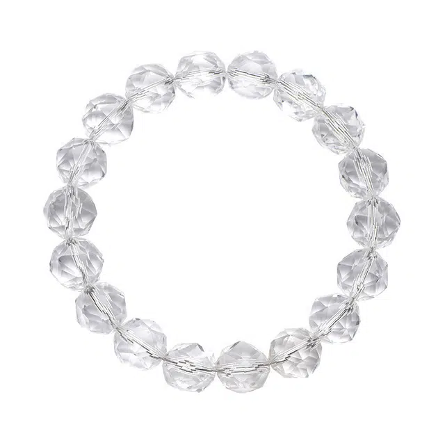 迈奇的礼物 招财旺财转运新中式国潮文艺清新甜美复古小众高级气质优雅百搭高颜值爆款天然 白水晶 手串 男女同款情侣款