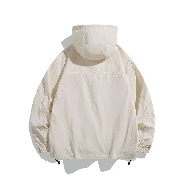 华夏儿女 轻薄款防嗮服防紫外线防泼水易清洗户外连帽骑行服长袖夹克外套 男女同款