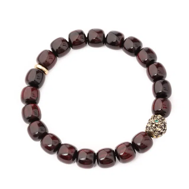 三檀小舍 国风国潮 大黑天诸事顺利万事如意好运连连成功上岸纳福文玩盘玩# 小众高级 紫檀属 手串 男女同款情侣款