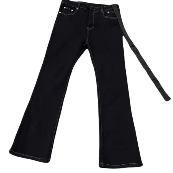 宝米卡 高街休闲舒适微喇叭裤牛仔裤 男女同款