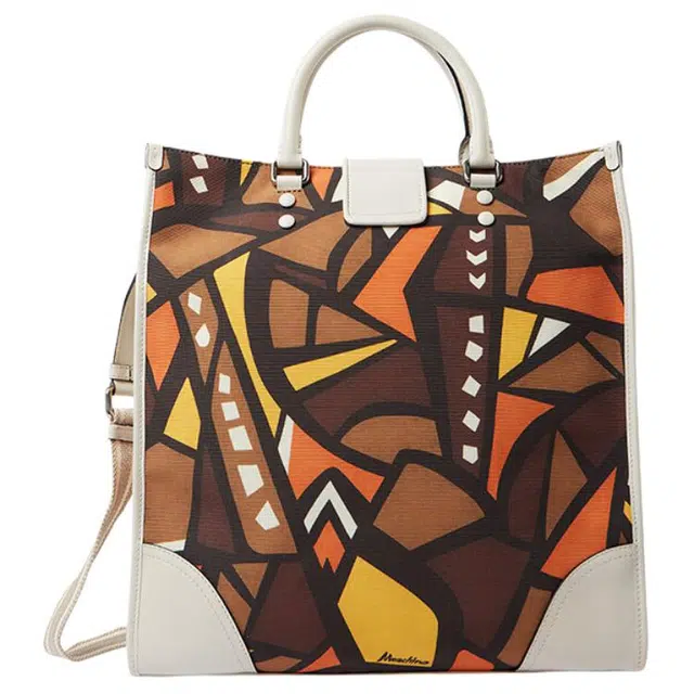 MOSCHINO Wood Print Tote