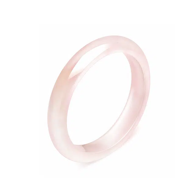 六桂福 福韵金 灼灼桃花 精致轻奢甜美时尚优雅小清新 简约小众高级感设计 日常通勤百搭 本命年转运#好运 玻璃猫眼 手镯 女款