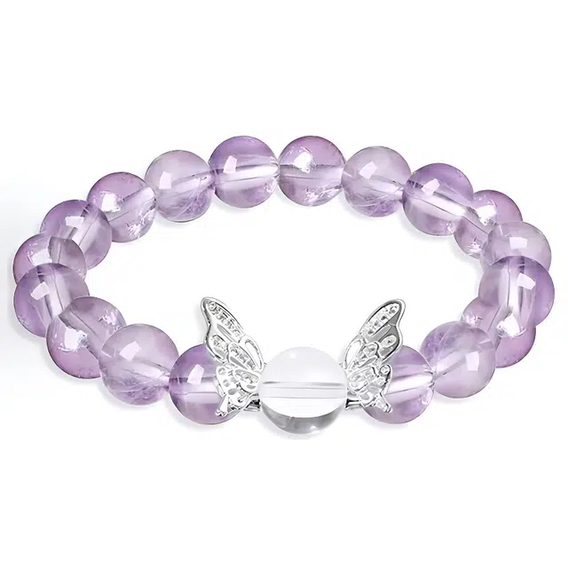 陌阡雪 紫气东来 紫定上岸 新中式轻奢气质高级小众设计款天然 紫水晶 水晶手串 女款