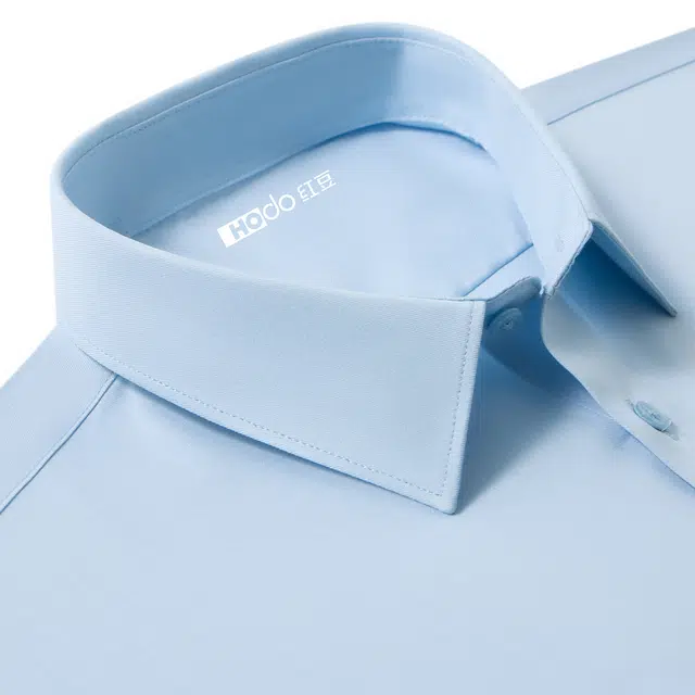 红豆 含桑蚕丝柔顺莫代尔轻奢透气弹力易打理通勤衬衣短袖衬衫 男款