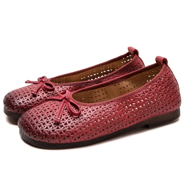 杰骤 轻盈软底时尚蝴蝶结 休闲单鞋 女