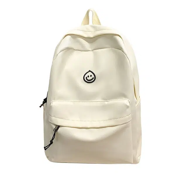 帕克熊 笑脸日系简约 尼龙 书包背包双肩包 男女同款情侣款 多色