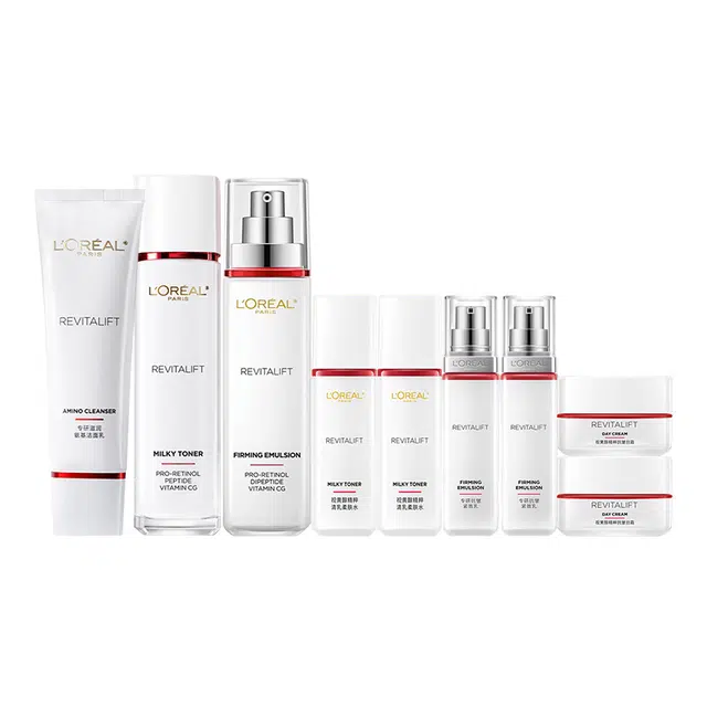 欧莱雅 欧莱雅复颜水乳套装面霜紧致抗皱抗老 滋润