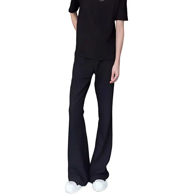 单爵 弯刀西裤薄款美式西装裤 男女同款