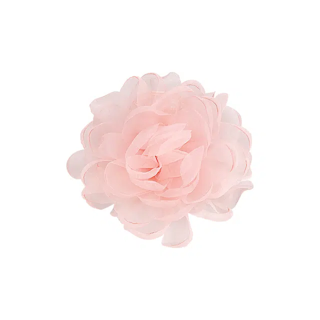 芒果饰品 超仙绝美玫瑰花朵亚克力 布艺 发夹 女款