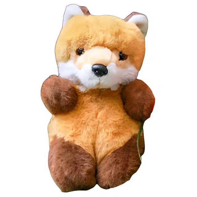 中国国家地理 小熊猫造型可爱 涤纶（聚酯纤维） 包挂件包周边 男女同款情侣款 卡其棕拼深棕色