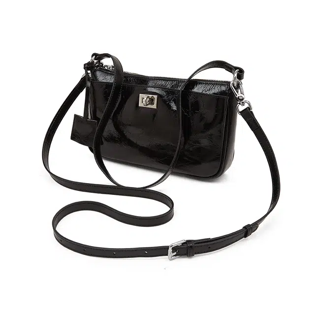 老人头 小众设计感时尚通勤百搭轻便 头层牛皮 斜挎单肩包 女款 多色