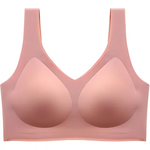 慕梵度 凉感无痕内衣显小聚拢无钢圈美背一体运动收副乳防下垂薄款透气软支撑文胸 女款