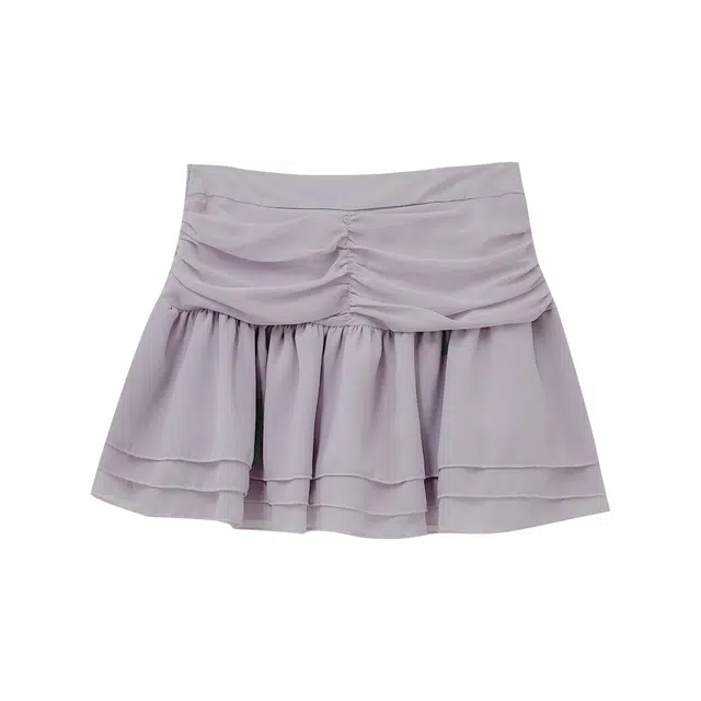 米米子 韩系雪纺半身裙休闲短裙 女款