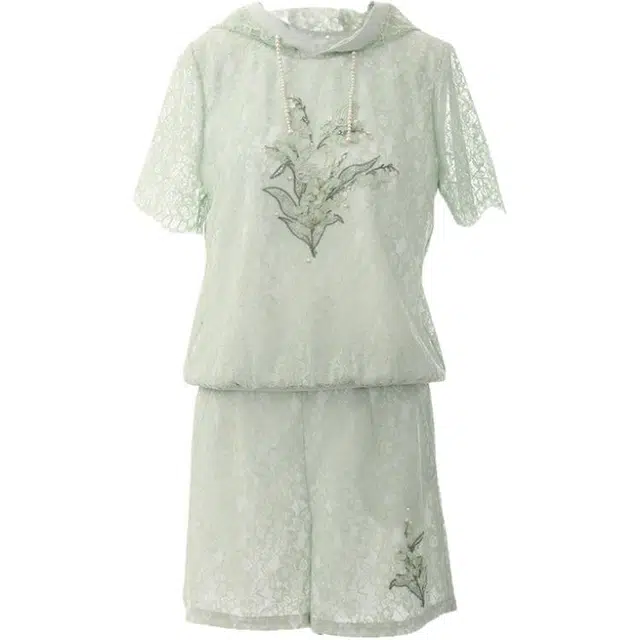 粉红玛琍 时尚夏季运动休闲套装 女款