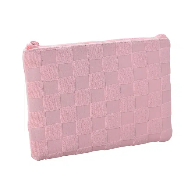 馨枕居 棋盘格可爱化妆包大容量高级感时尚收纳包拿手里舒适女生包包