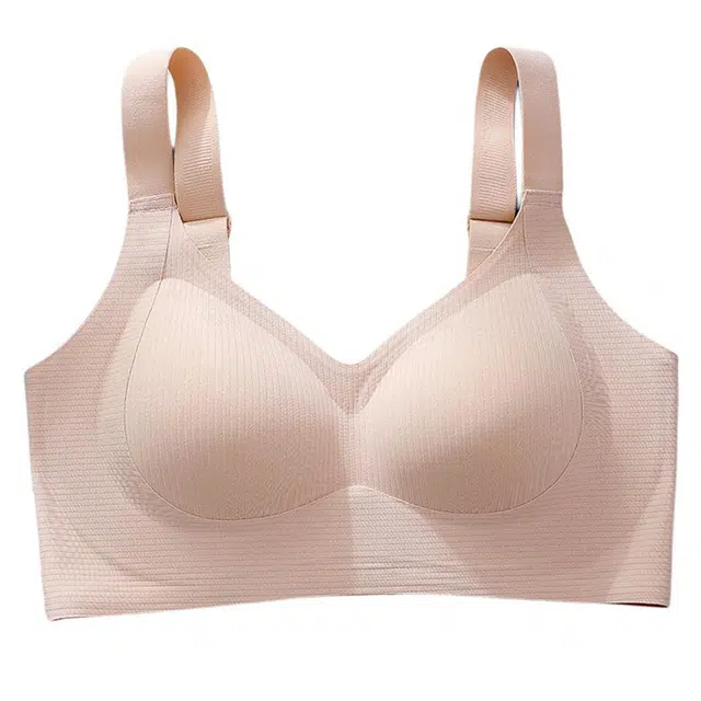 慕梵度 大胸显小防下垂聚拢上托提拉果冻固定杯无痕软支撑文胸 女款