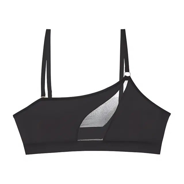 慕梵度 性感斜肩内衣无钢圈大胸显小收副乳大码显瘦镂空透视文胸 女款