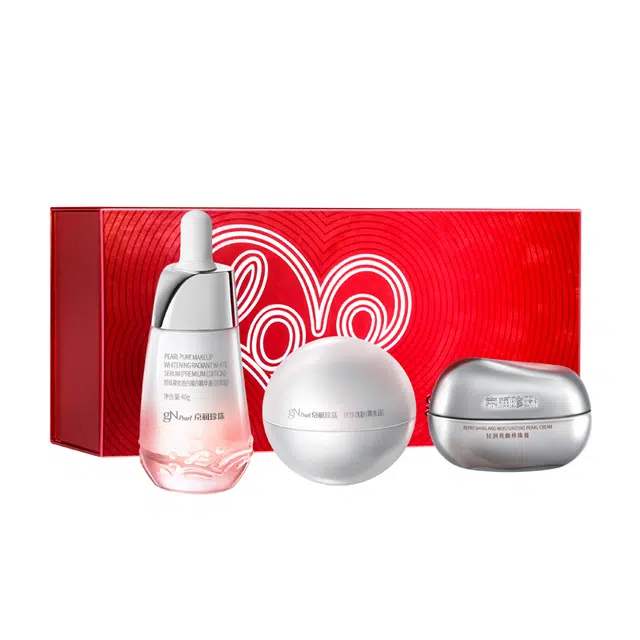 京润珍珠 京润珍珠发光礼盒 舒缓维稳提亮淡痘印淡斑保湿美白滋润修护补水控油