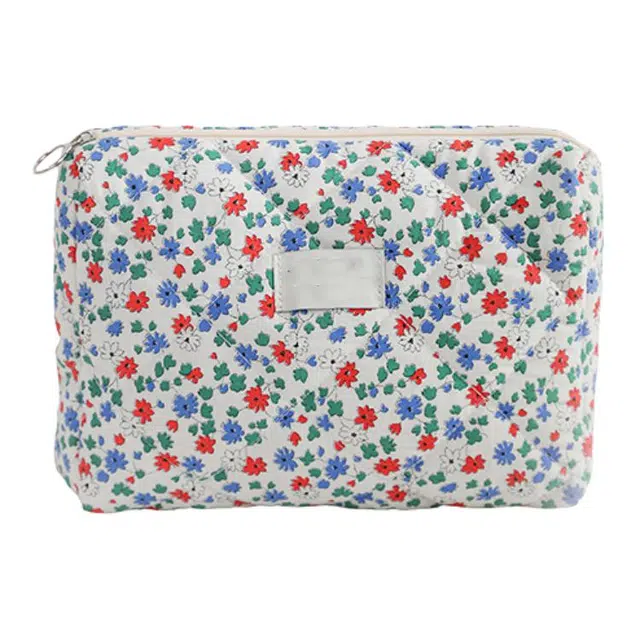 馨枕居 高颜值碎花化妆包大容量化妆品手拿包小众便携洗漱收纳包