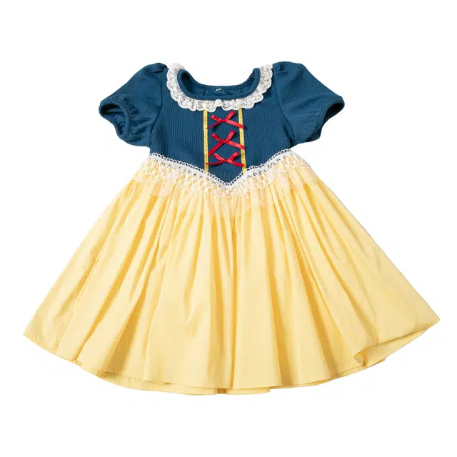 白雪公主裙雅鹿连衣裙 短袖简约亲肤舒适 中小童