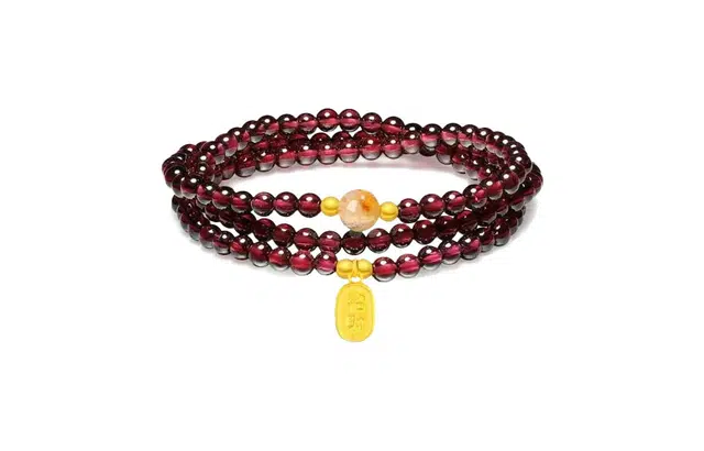 百利金 如意招财牌 平安纳福吉祥顺遂国潮复古新中式气质百搭精致轻奢小众设计转运珠 琉璃 玉石手串 男女同款情侣款