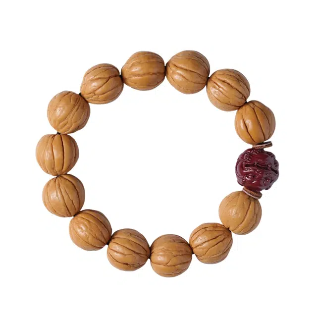 宣华意 高品质原籽文玩盘玩佛珠单圈 猴头核桃 手串 男款