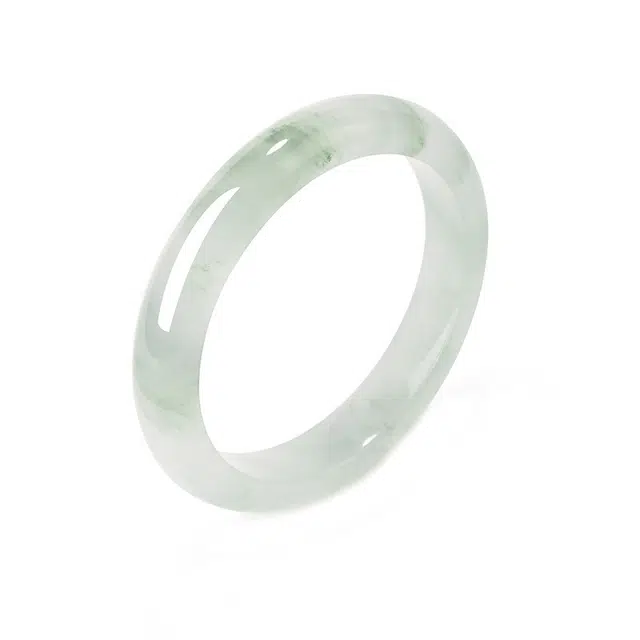 贝戈丽丝 古典气质清冷感 美人远山黛贵妃镯 新中式古风汉服旗袍百搭 吉祥如意 平安顺遂天然 天山翠 手镯 女款