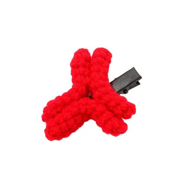 如花梦 生气搞怪毛线愤怒表情可爱 亚克力 发夹 女款