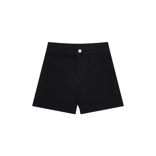 棉的美学 显瘦美式复古弹力百搭休闲高腰牛仔短裤 女款