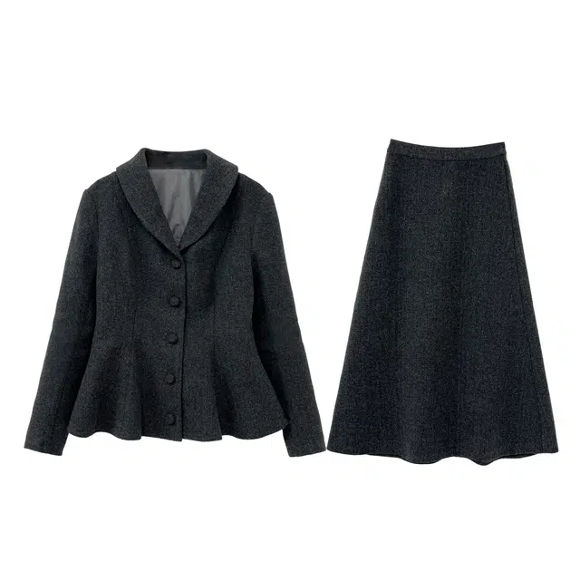 米米子 小香风气质时尚收腰两件套长袖裙装套装 女款