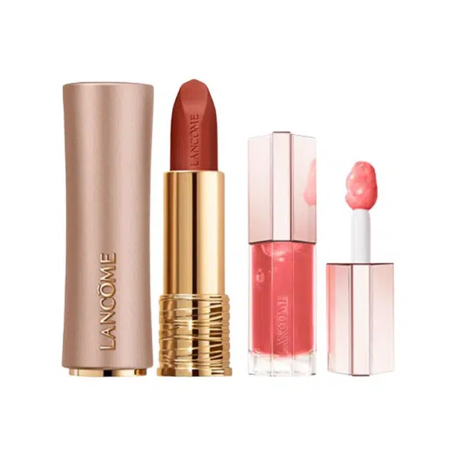 兰蔻 唯我精华果冻唇蜜+柔雾口红彩妆套装 气色提亮肤色