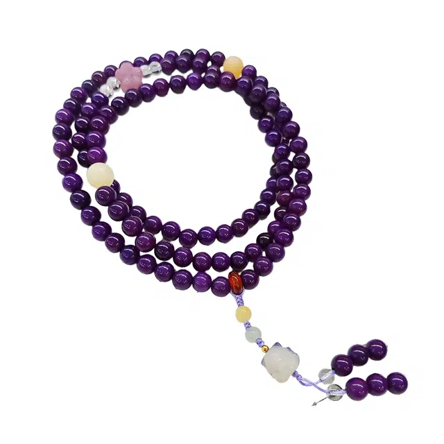 絮物 新中式国潮文玩盘玩八方来财诸事顺遂招财纳福紫气东来万事如意转运唯美好运连连节节高升#好运 白玉菩提 手串 男女同款情侣款