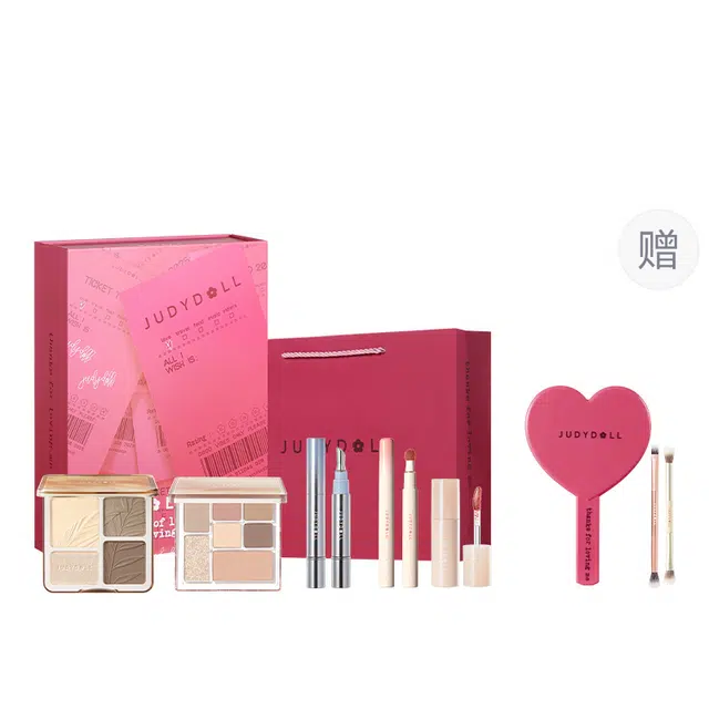 橘朵 告白信使礼盒彩妆套装 易上色丝绒细闪自然持久不晕染不脱妆