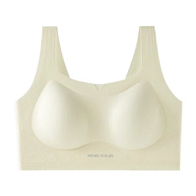 慕梵度 无钢圈固定杯美背聚拢内衣无痕收副乳大胸显小防下垂背心式文胸 女款
