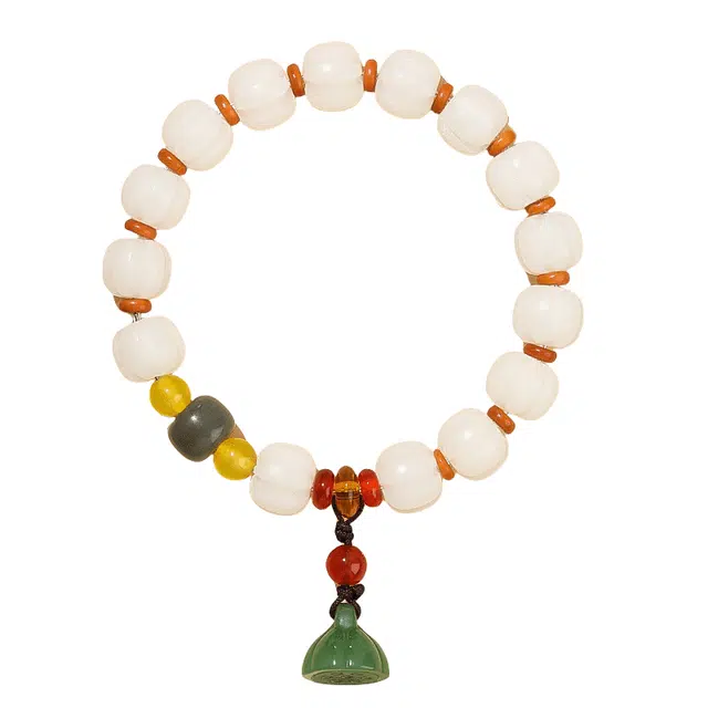 子婳 南瓜设计文玩小众精致百搭新中式福气转运 白玉菩提 手串 女款