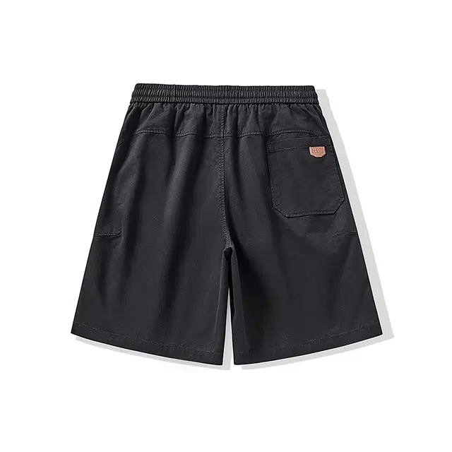 独驰 复古宽松舒适百搭系带休闲短裤 男女同款