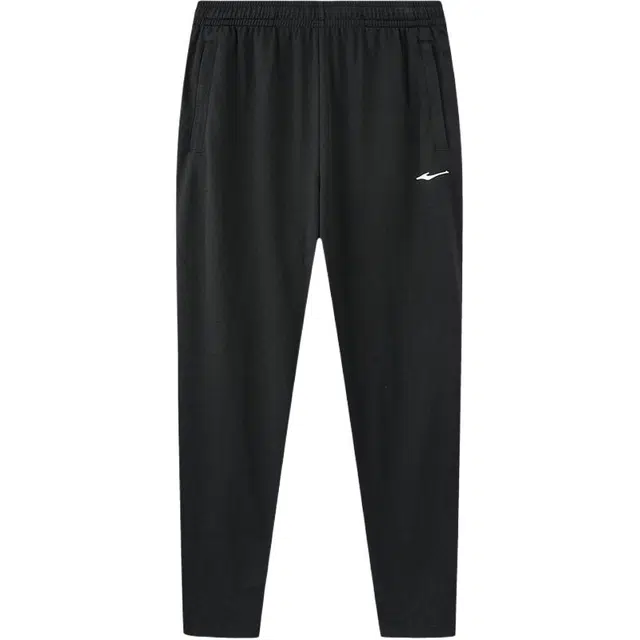 鸿星尔克 综训系列 舒适百搭休闲吸湿排汗透气直筒中腰简约针织运动裤 男款