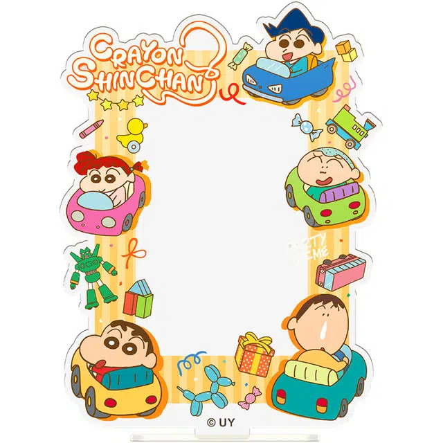 歪瓜出品 蜡笔小新 创意相框桌面摆件有趣  亚克力立牌