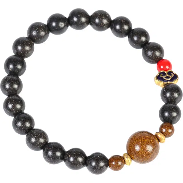 灵晔 新中式文艺复古风轻奢高级感小众百搭盘玩念运招财纳福财源广进平安喜乐诸事顺遂#好运 合香珠 手串 男女同款情侣款