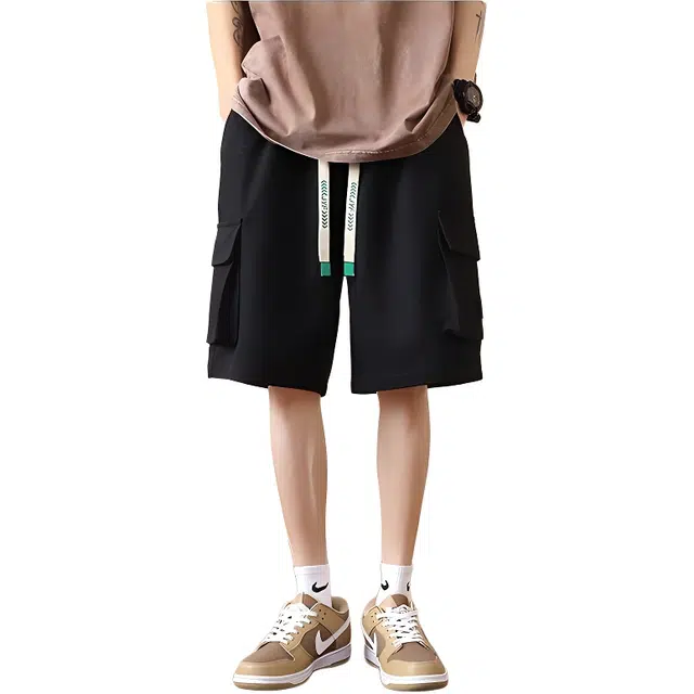 法文箱子 大码工装五分裤水洗百搭裤加大加宽夏季款休闲短裤 男款