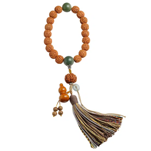 宣华意 新中式古风文玩盘玩 福禄纳福 平安喜乐#好运 桃核 手串 男女同款情侣款