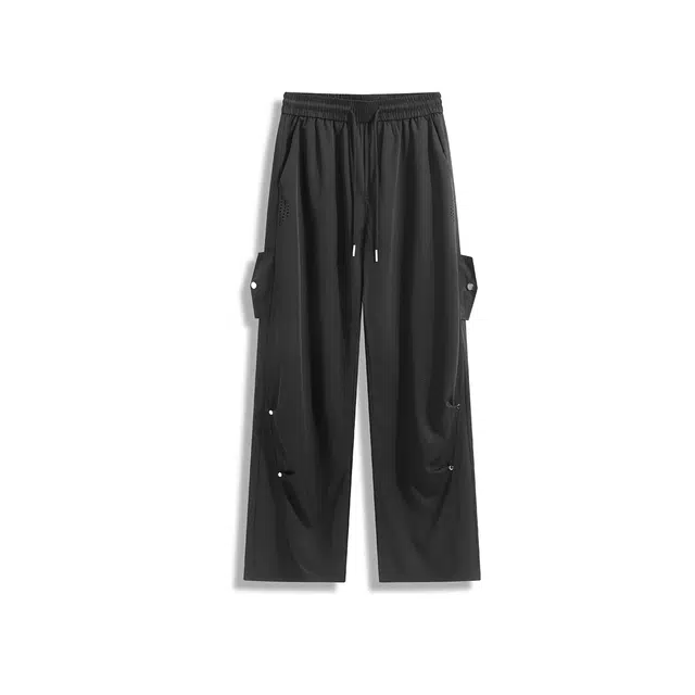 欧路得 轻薄透气冰丝伞兵裤夏季美式大码裤子长裤休闲裤 男款