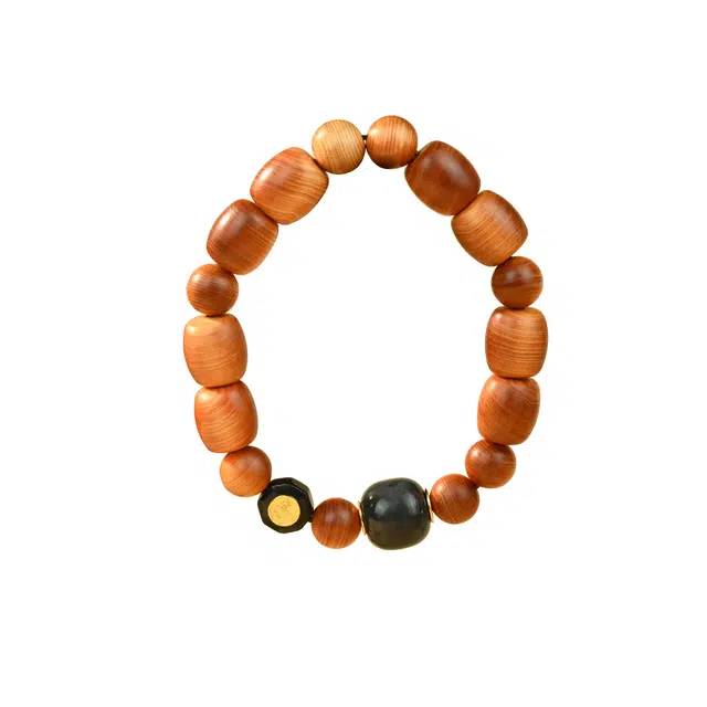 天纵 中式国风小众设计高级感 山鬼花钱 学业有成 助学业事业上岸 复古风转运平安文玩佛珠 崖柏 手串 男女同款情侣款