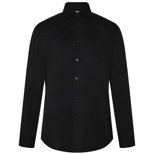 利郎 抗菌商务休闲印花修身质感百搭弹力长袖秋季衬衫 男款