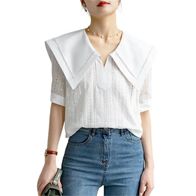 思蓓儿 简约舒适气质百搭短袖衬衫 女款