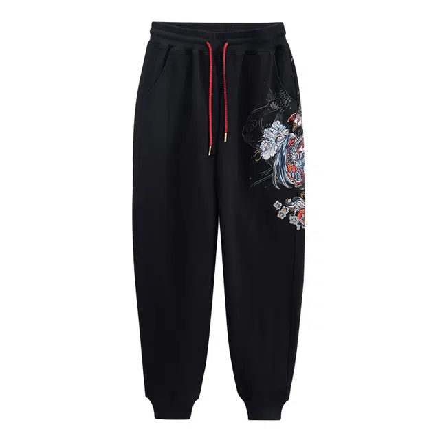 Onitsuka Tiger Hyaku Fuku Phoenix Embroidered Knit Pants