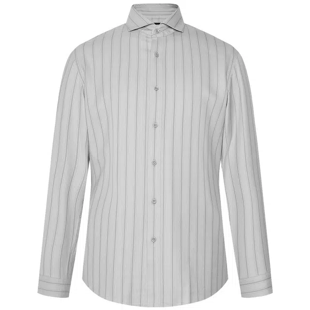利郎 条纹商务休闲百搭时尚长袖衬衫 男款
