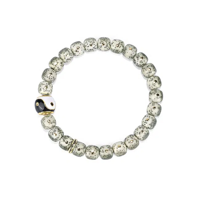 钰澜文玩 【太极 耀阳】旋珠搭配款佛珠手把件 星月菩提 手串 男女同款情侣款